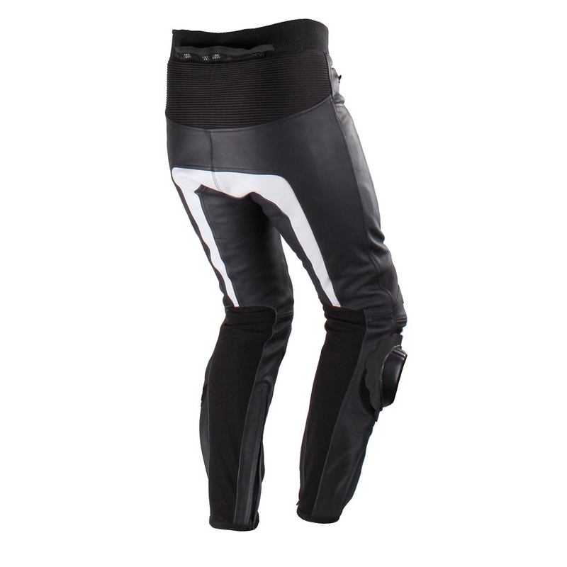 Tschul M-60 črno-bele motoristične hlače razprodaja