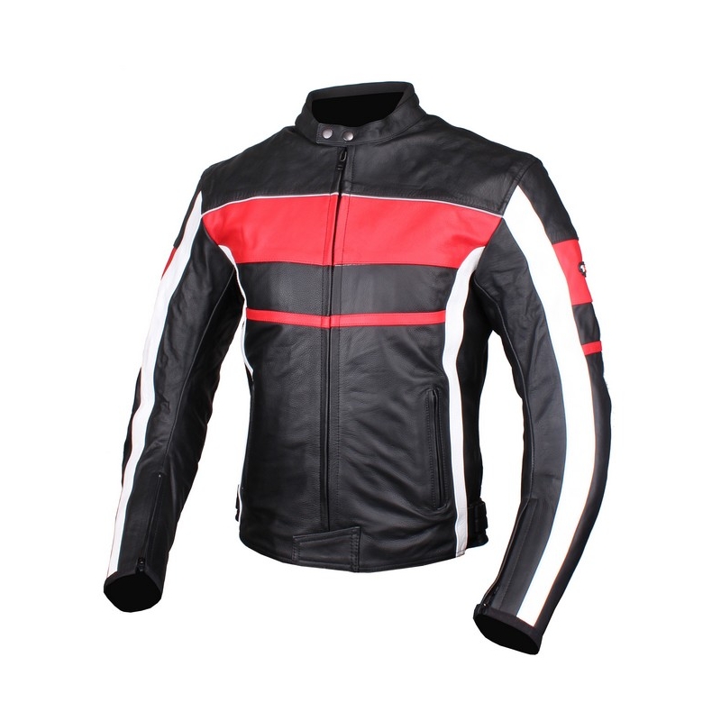 Motoristična jakna Tschul 837 black-red razprodaja