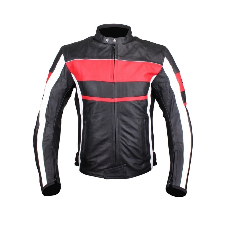 Motoristična jakna Tschul 837 black-red razprodaja