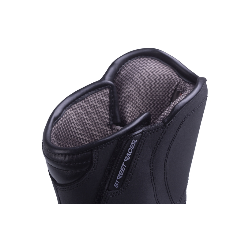 Street Racer Storm Black Motorcycle Boots