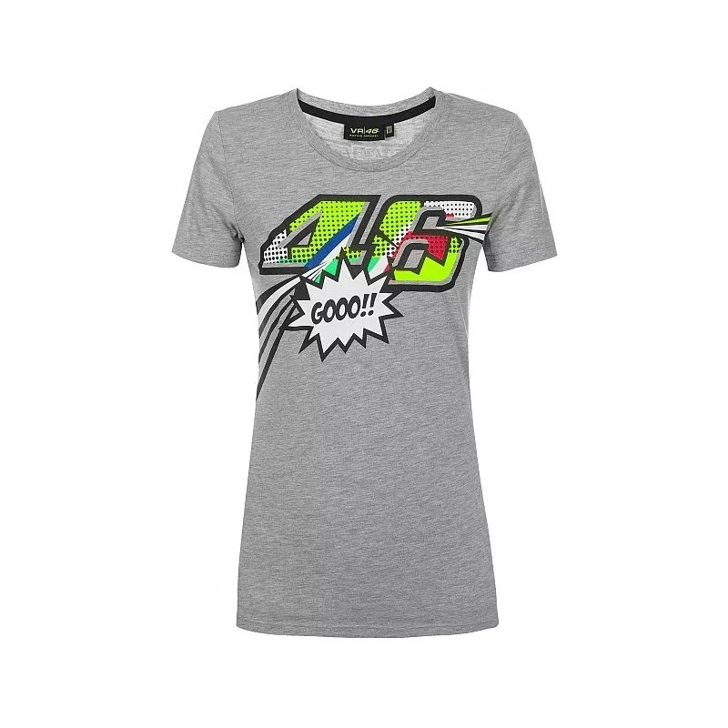 Ženska majica VR46 Valentino Rossi POP ART siva razprodaja