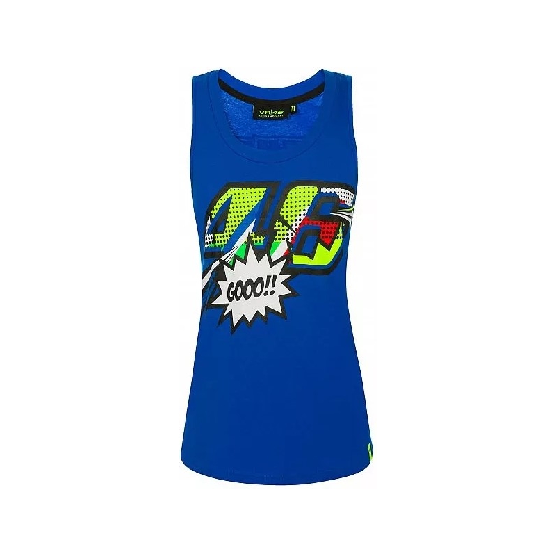 Ženska majica VR46 Valentino Rossi POP ART modra