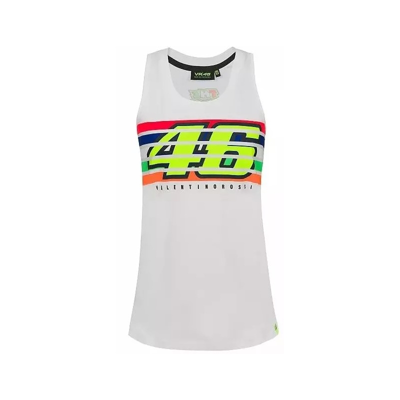 Ženska majica VR46 Valentino Rossi STRIPES bela