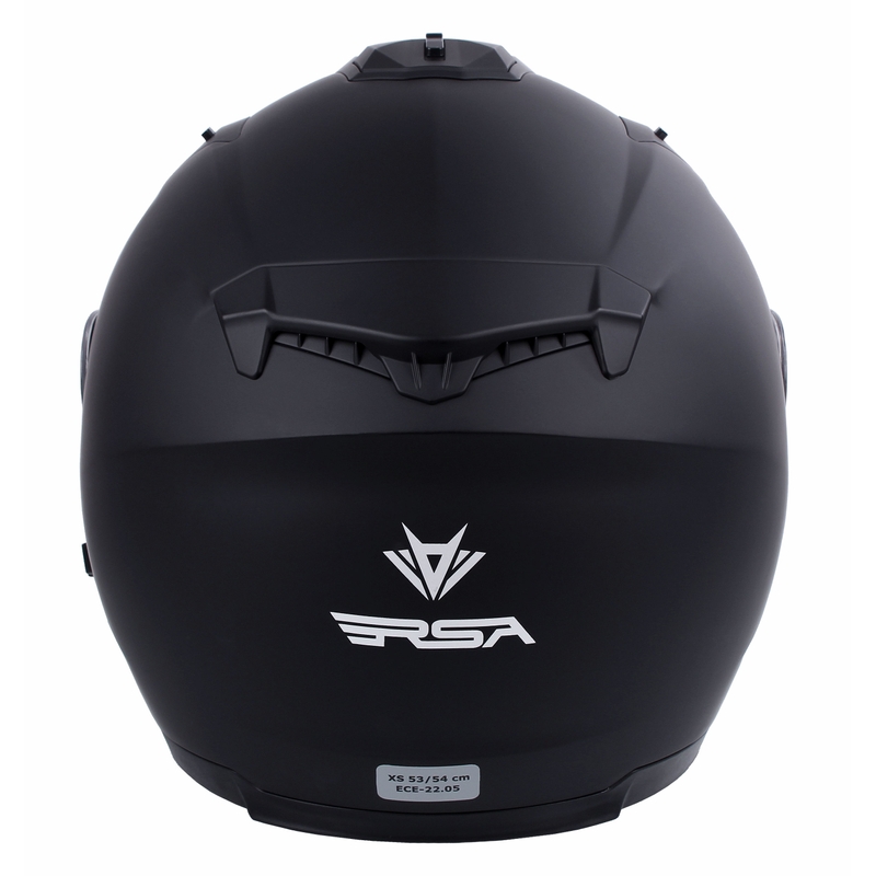 RSA Active odprta motoristična čelada črna mat