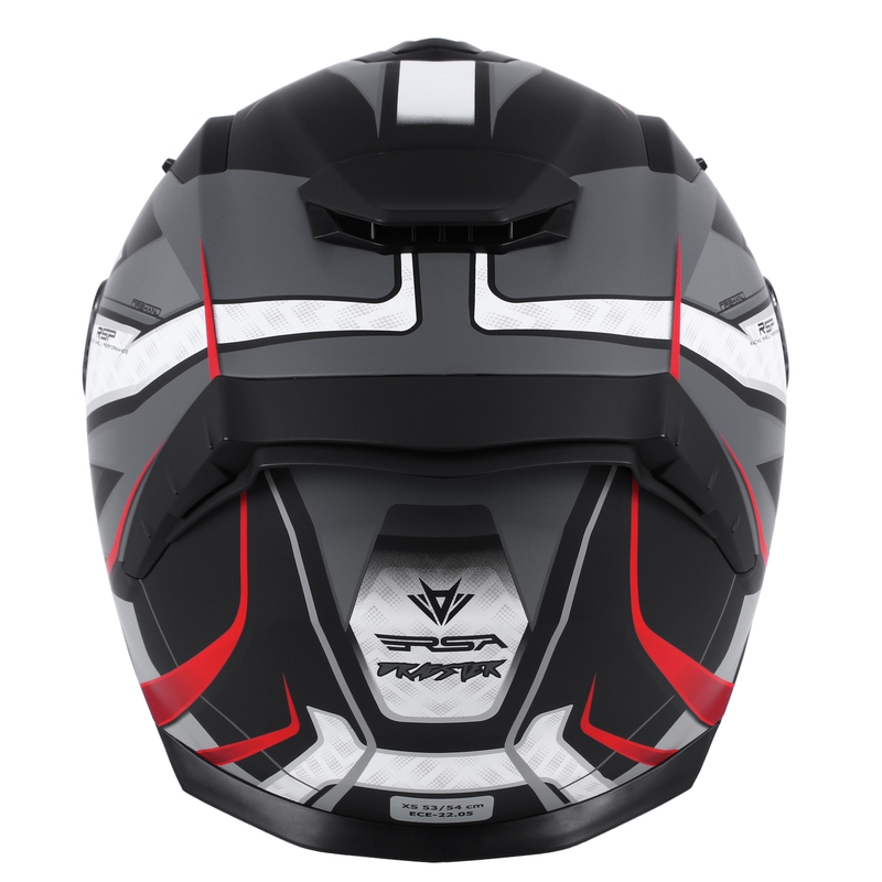 Integralna motoristična čelada RSA Rapid sivo-rdeča razprodaja