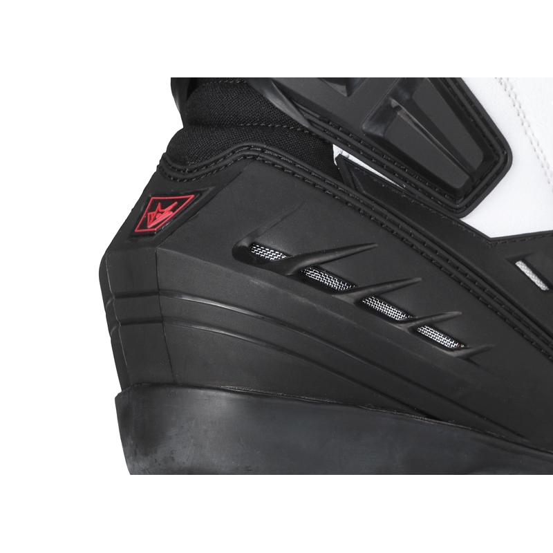 Motoristični škornji RSA GP-01 črno-beli