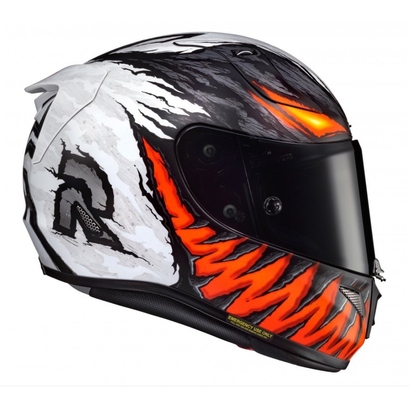 HJC RPHA 11 Anti Venom MC1SF črno-bela-rdeča integralna motoristična čelada