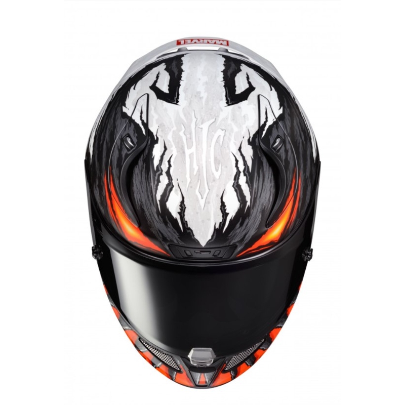 HJC RPHA 11 Anti Venom MC1SF črno-bela-rdeča integralna motoristična čelada