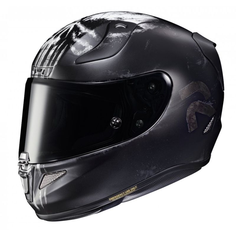 Integralna motoristična čelada HJC RPHA11 Punisher MC5SF belo-črna