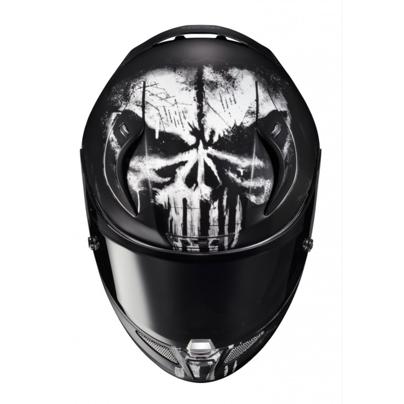 Integralna motoristična čelada HJC RPHA11 Punisher MC5SF belo-črna