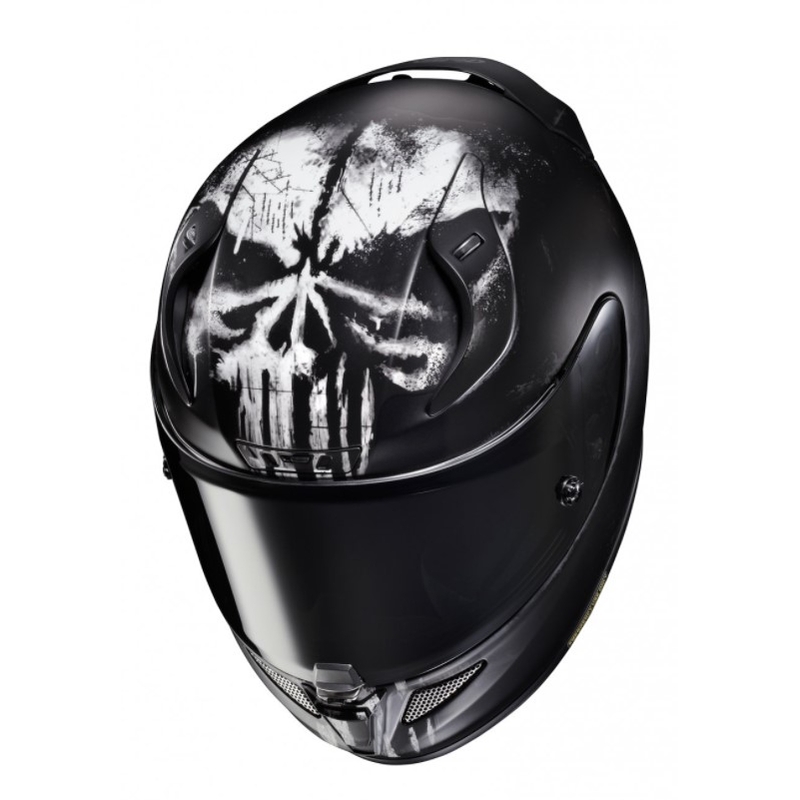 Integralna motoristična čelada HJC RPHA11 Punisher MC5SF belo-črna