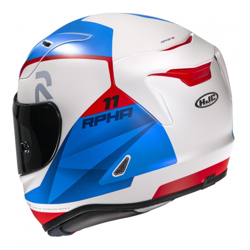 HJC RPHA 11 Texen MC21SF modro-rdeče-bela integralna motoristična čelada razprodaja