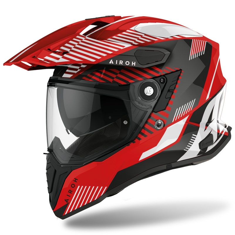 Enduro čelada Airoh Commander Boost 2022 rdeča bleščeča razprodaja
