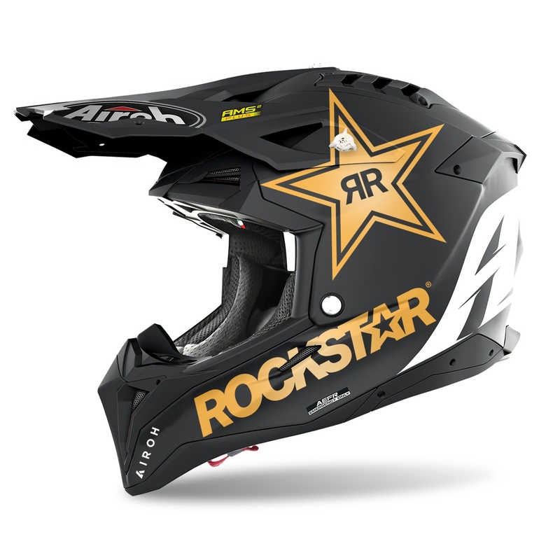 Motokros čelada Airoh Aviator 3.0 Rockstar 2022 black matte razprodaja