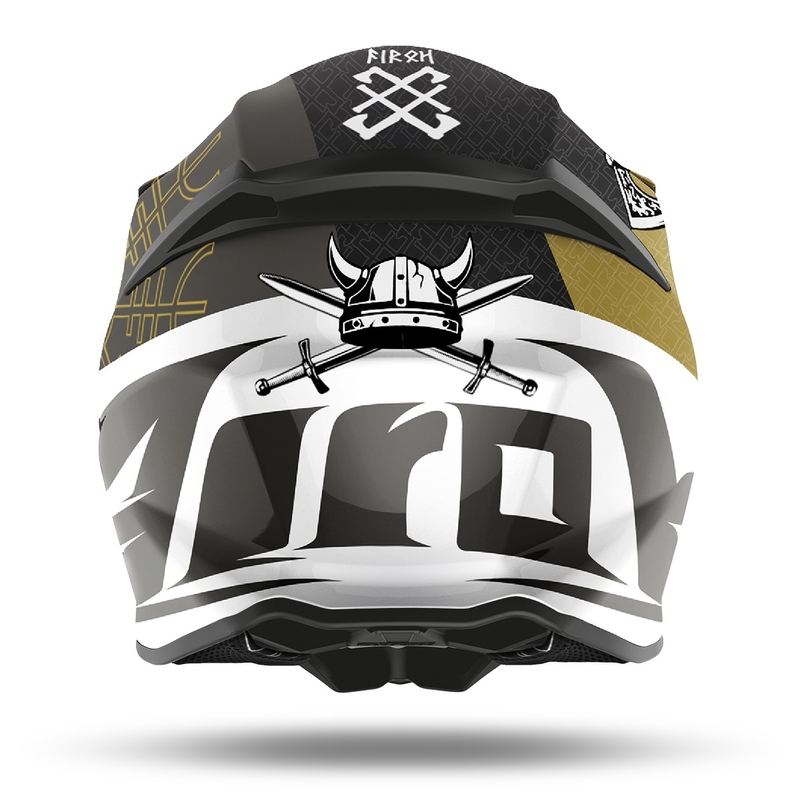 Motokros čelada Airoh Twist 2.0 Sword 2021 white-gold-grey razprodaja