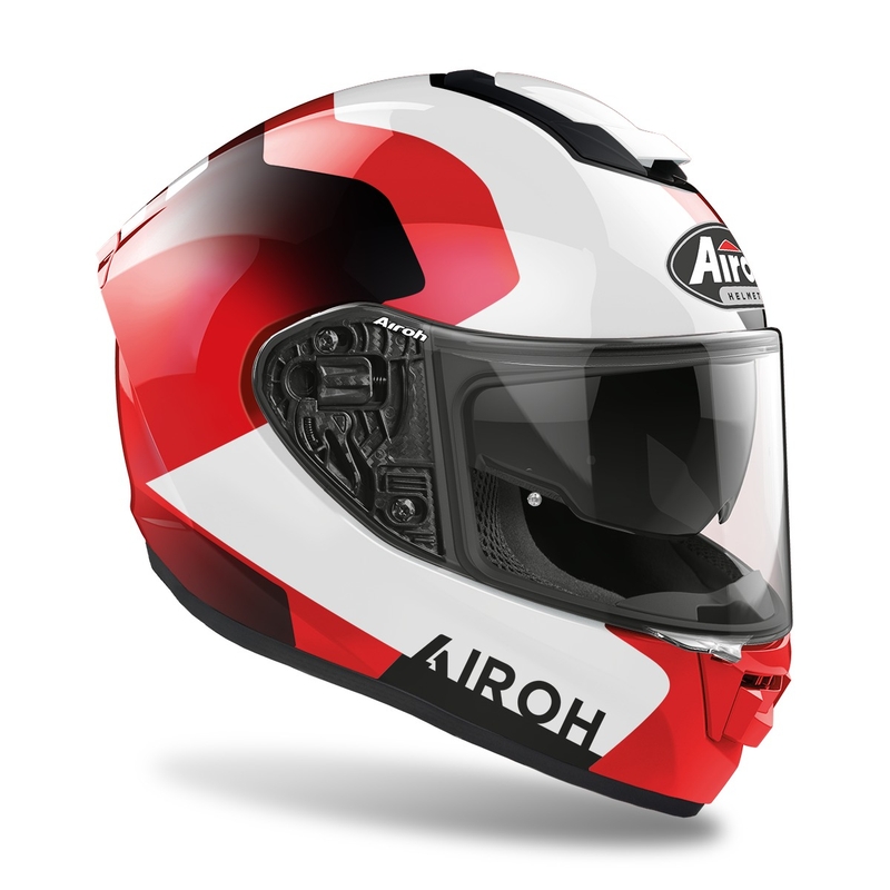 Integralna motoristična čelada Airoh ST.501 Dock 2022 rdeča sijajna razprodaja