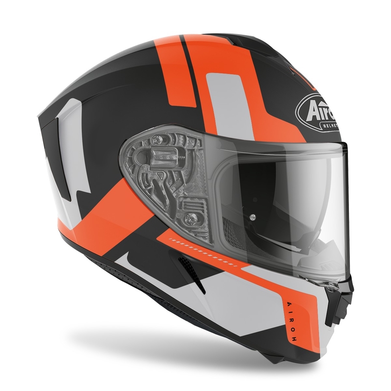 Integralna motoristična čelada Airoh Spark Shogun 2022 oranžna mat razprodaja