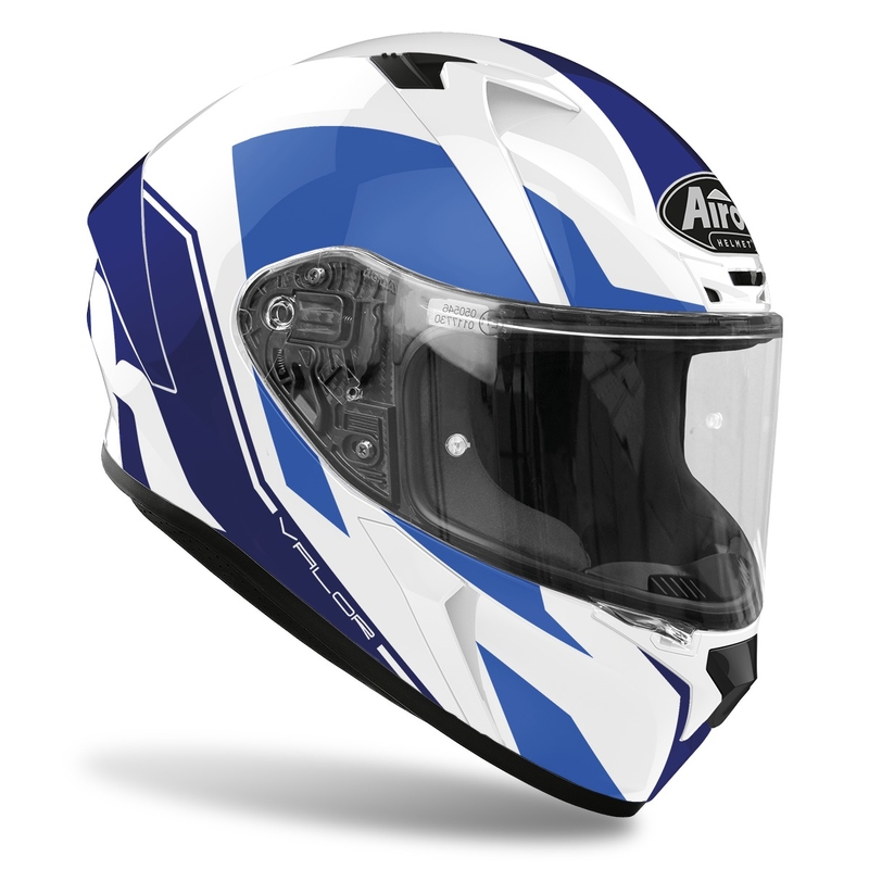 Integralna motoristična čelada Airoh Valor Wings 2022 blue glossy razprodaja