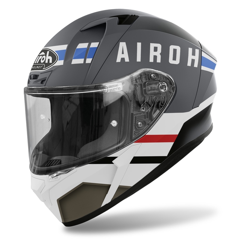 Integralna motoristična čelada Airoh Valor Craft 2022 belo-siva mat