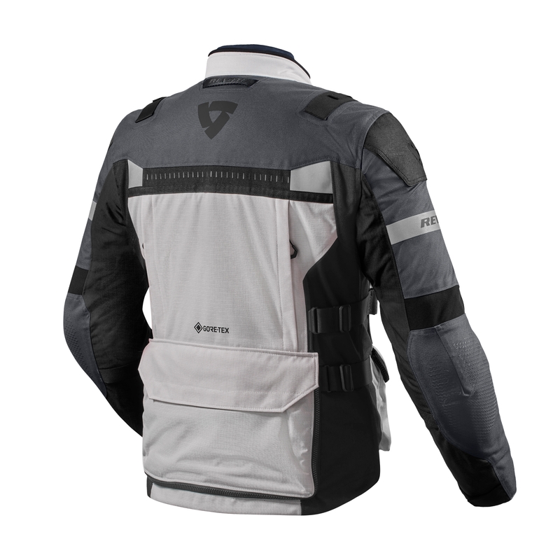 Moto jakna Revit Defender 3 GTX srebrno-siva