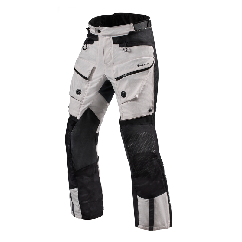 Motoristične hlače Revit Defender 3 GTX srebrno-črne