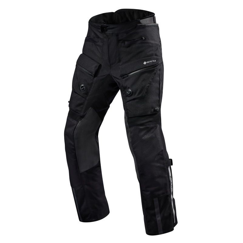 Moto hlače Revit Defender 3 GTX črne, skrajšane