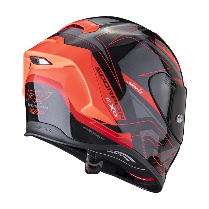 Integralna motoristična čelada Scorpion EXO-R1 Air Gaz črno-rdeča