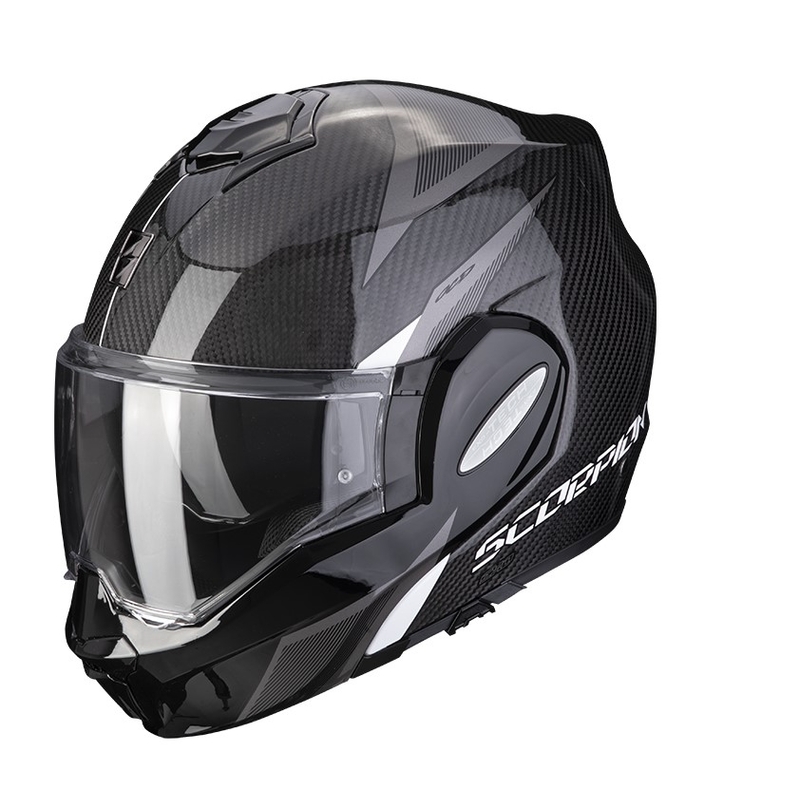 Scorpion EXO-TECH Carbon Top črna in bela