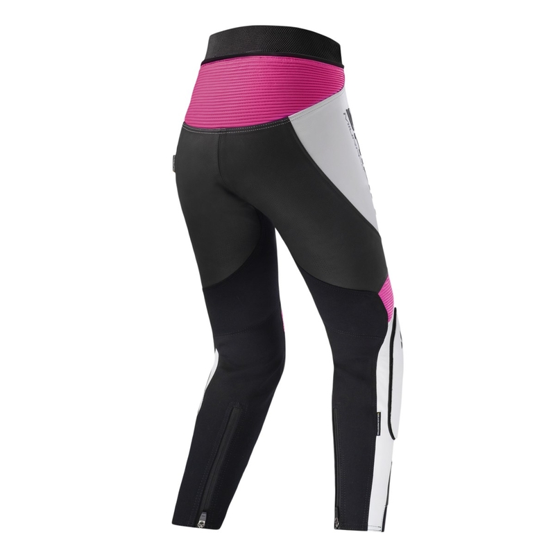 Ženske motoristične hlače Shima Miura 2.0 Black, White and Pink