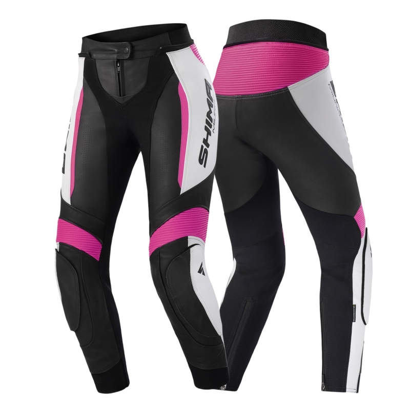 Ženske motoristične hlače Shima Miura 2.0 Black, White and Pink
