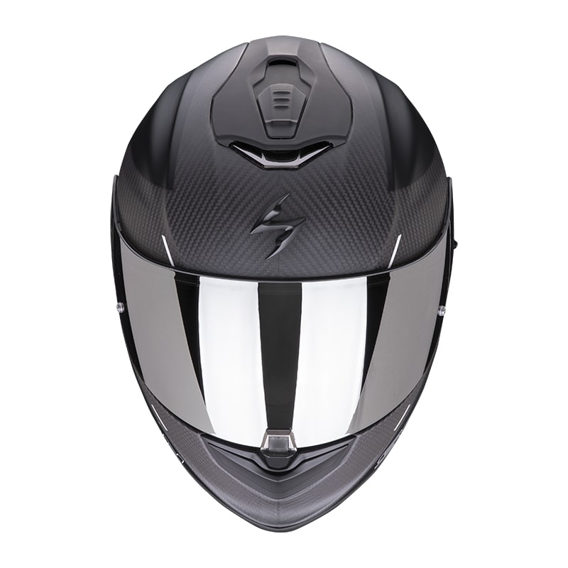 Integralna motoristična čelada Scorpion EXO-1400 Carbon Air Drik črno-zelena mat