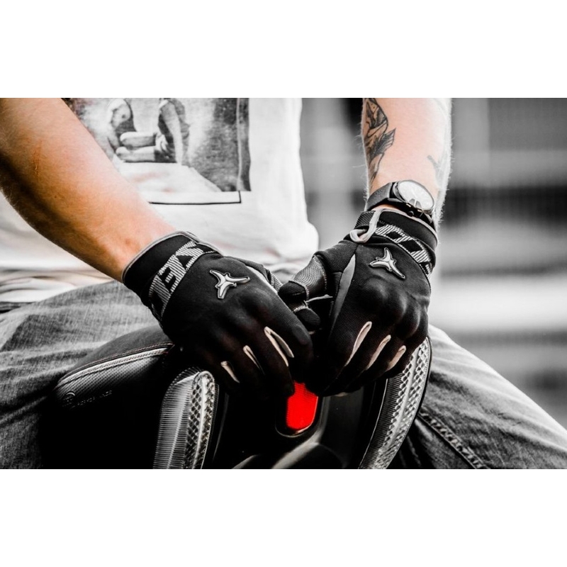 Motoristične rokavice SECA X-Stretch black-grey razprodaja