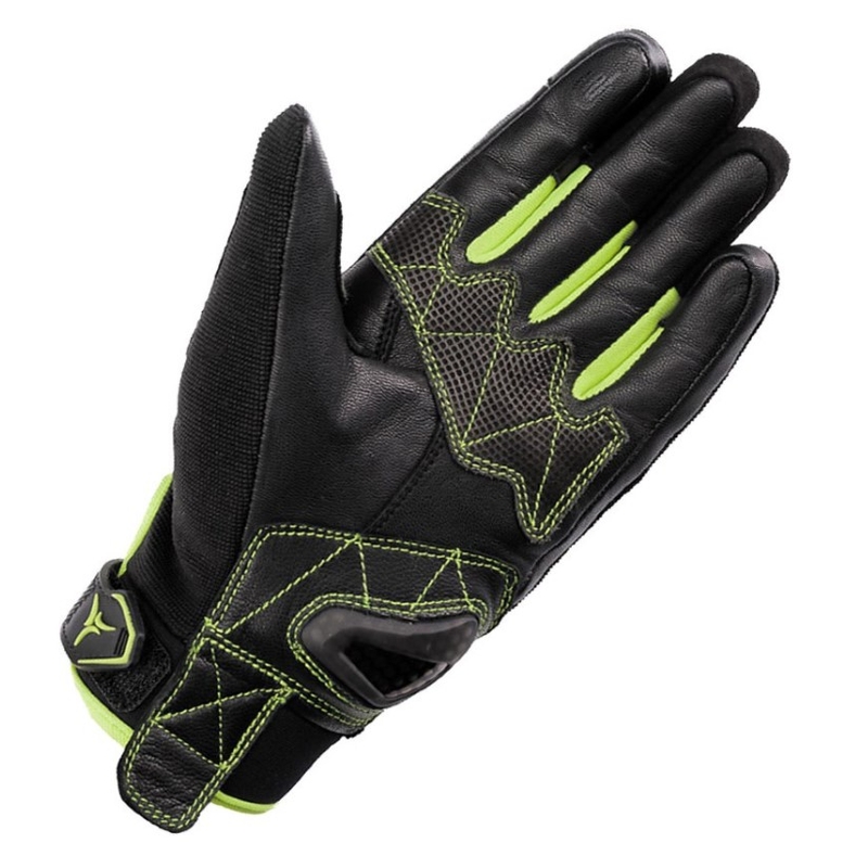 Motoristične rokavice SECA X-Stretch black-yellow fluo prodajne razprodaja