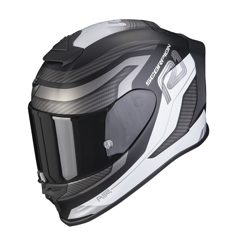 Integralna motoristična čelada SCORPION EXO-R1 AIR VATIS mat črna/bela razprodaja