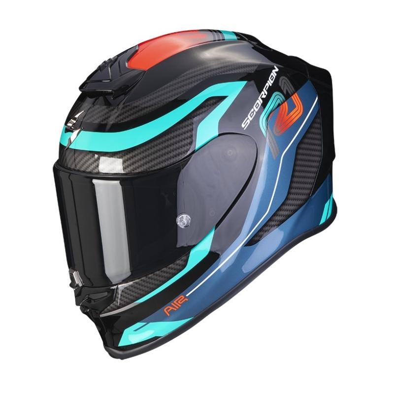Integralna motoristična čelada SCORPION EXO-R1 AIR VATIS črno-modro-rdeča