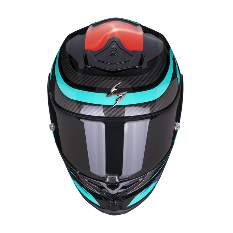 Integralna motoristična čelada SCORPION EXO-R1 AIR VATIS črno-modro-rdeča