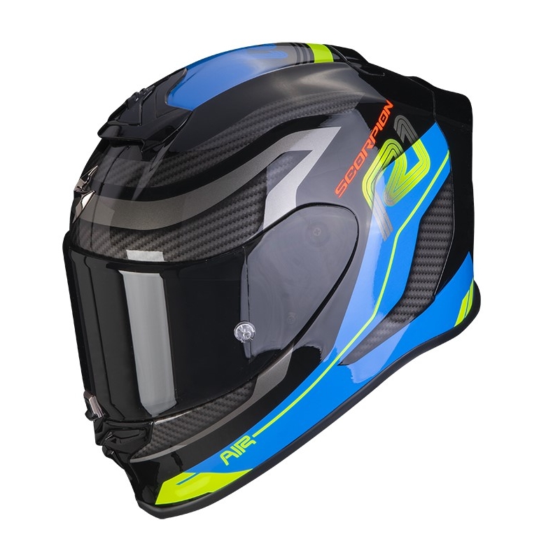 Integralna motoristična čelada SCORPION EXO-R1 AIR VATIS črno-modra