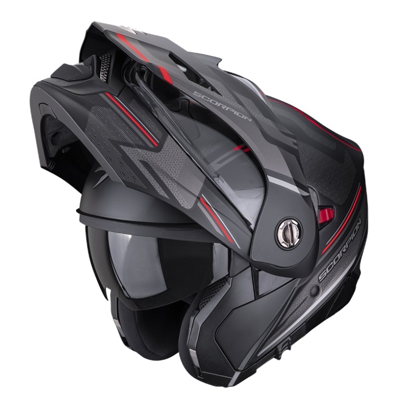 Motoristična čelada SCORPION ADX-2 CARRERA mat črno-rdeča