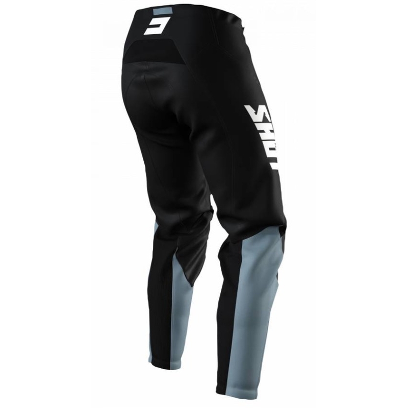 Motokros hlače Shot Raw Burst Grey and Black razprodaja