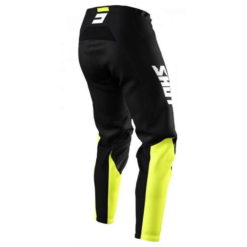 Motokros hlače Shot Raw Burst Black-Fluo Yellow razprodaja