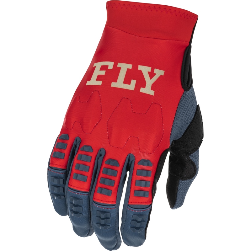 Motokros rokavice FLY Racing Evolution DST 2022 sivo-rdeče