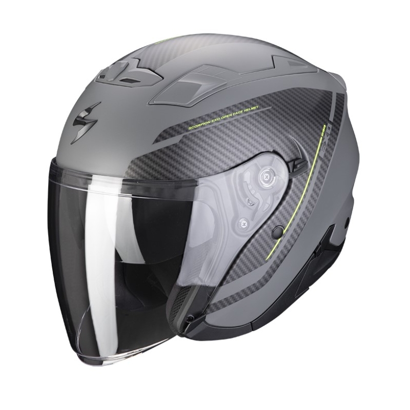 Odprta čelada Scorpion EXO-230 FENIX cement sivo-črna mat