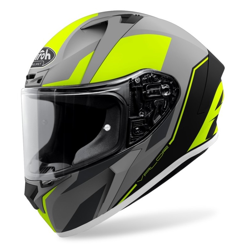 Airoh Valor Wings 2021 fluo rumena mat integralna motoristična čelada razprodaja