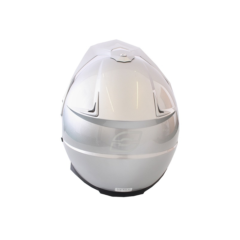 Enduro čelada z vizirjem Ozone MXT-01 silver razprodaja