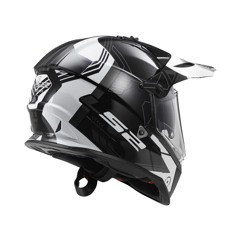 Enduro čelada LS2 MX436 Pioneer Trigger black-white-titanium