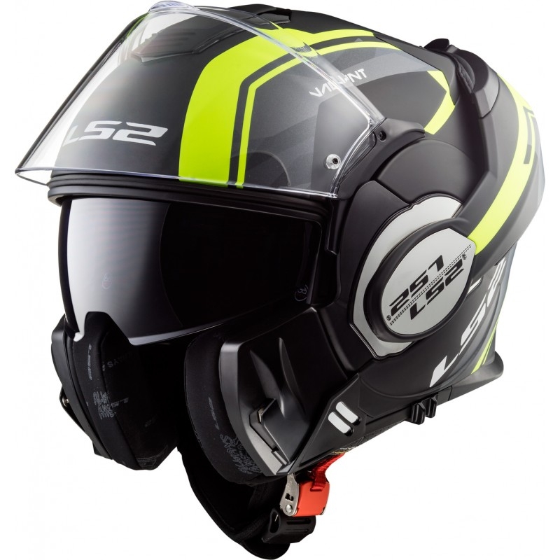 Čelada LS2 FF399 Valiant Line black-fluo rumena - II. kakovost