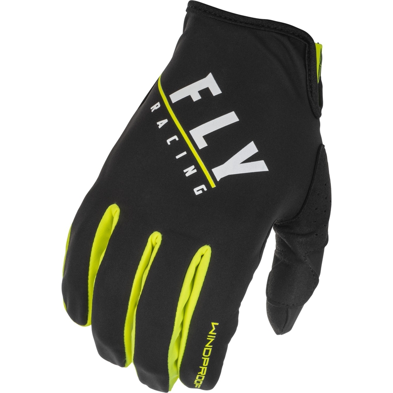 Motokros rokavice FLY Racing Vetrovne črno-fluo rumene