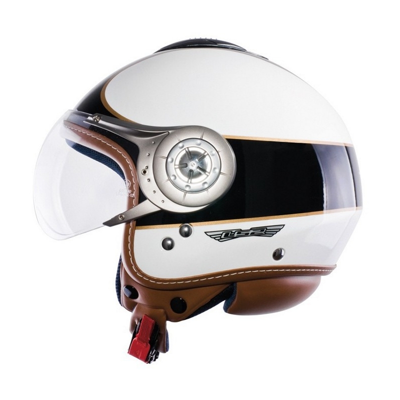 LS2 Cruiser White Odprta motoristična čelada razprodaja