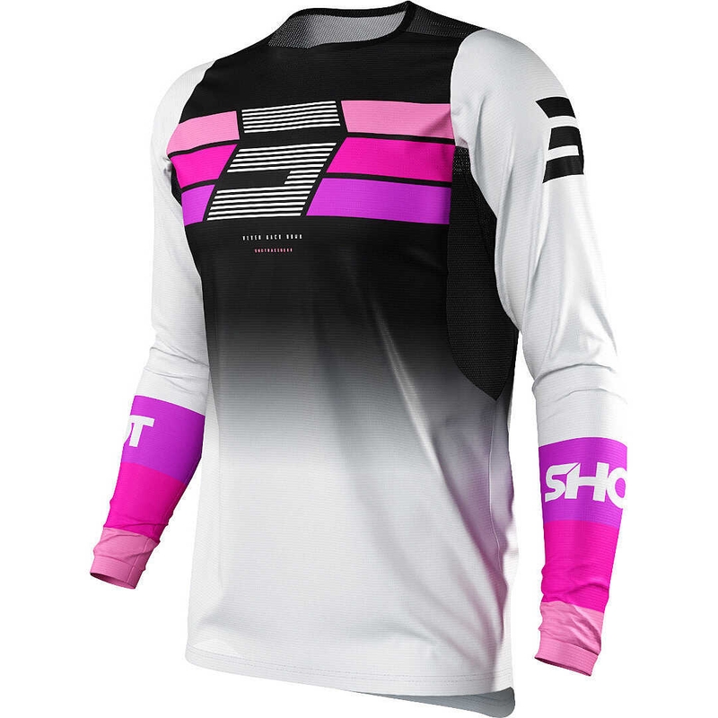 Ženska majica za motokros Shot Shelly black-white-pink razprodaja