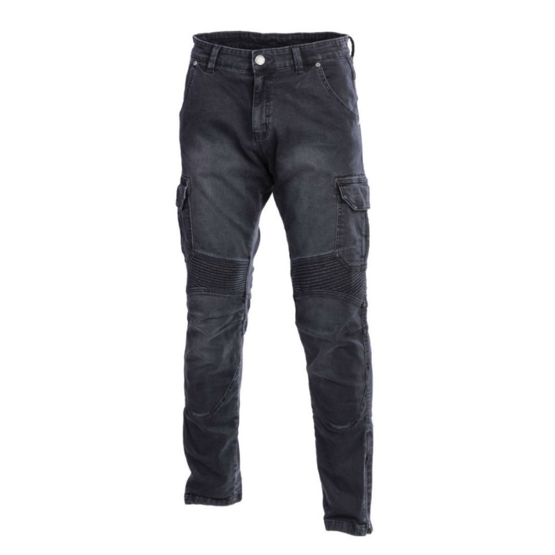 SECA Square Black Motorcycle Jeans razprodaja
